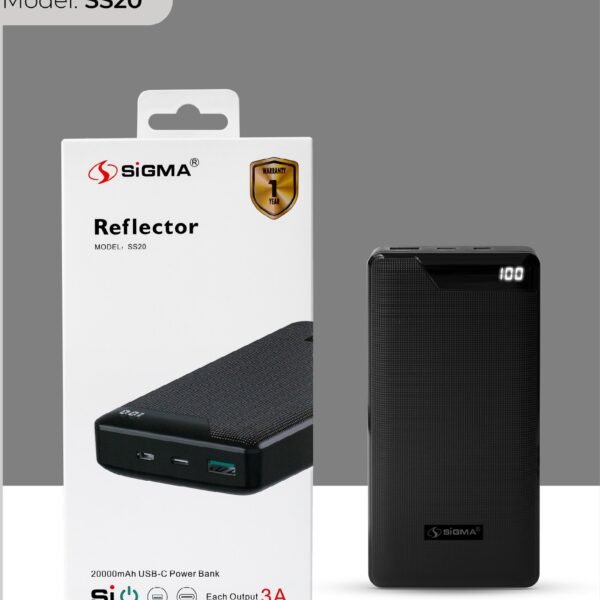 Sigma 20000mAh Power Bank SS20 With 1-Year Warranty